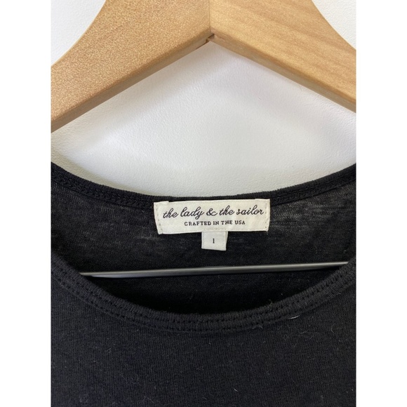 The lady & the sailor Crew Neck Short Tee Shirt - Picture 5 of 6